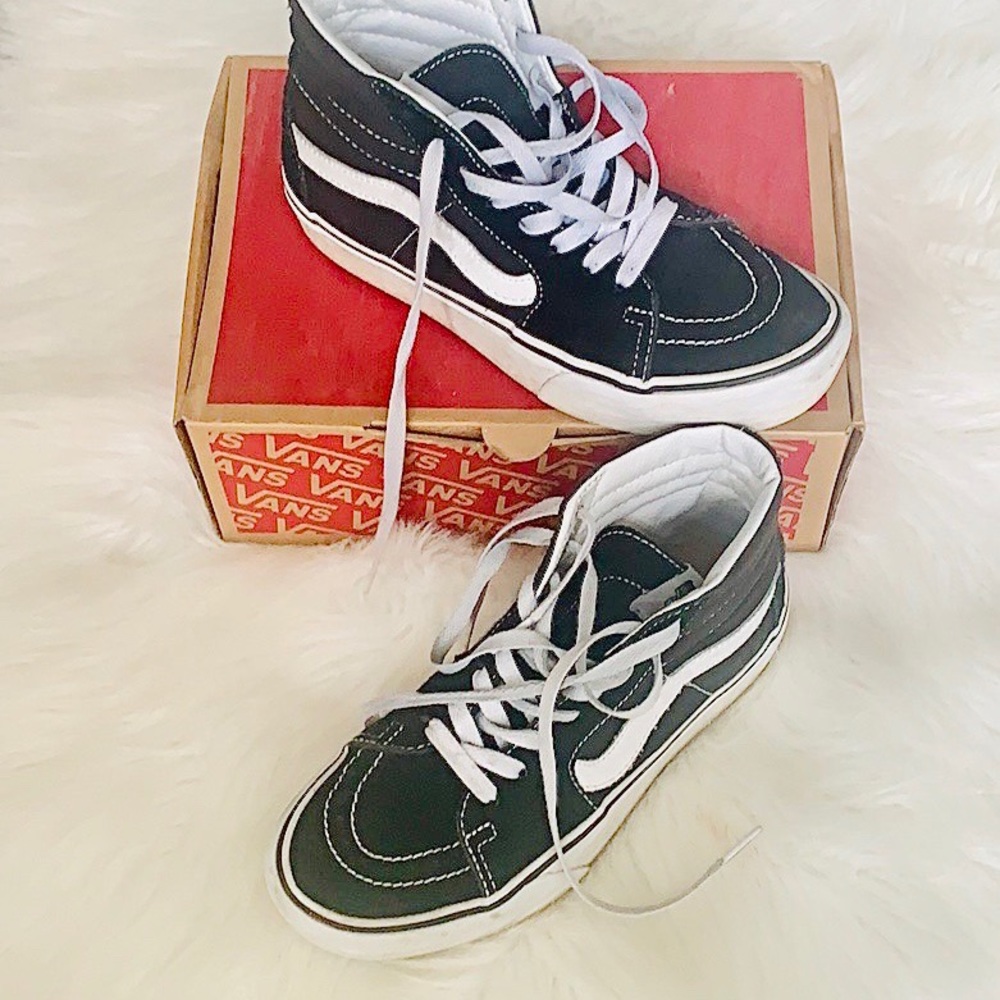 Distressed Hi Sk8 Platform Vans